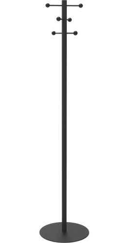 Flat Disc Coat Rack